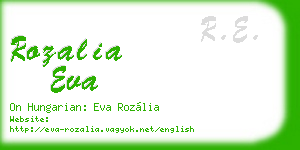 rozalia eva business card