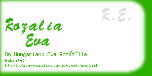 rozalia eva business card